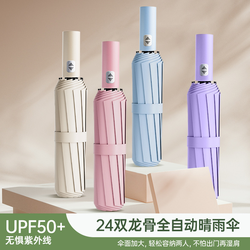 KISS ME DOLL 晴雨伞体验：黑胶防晒，自动开合，但细节有待提升