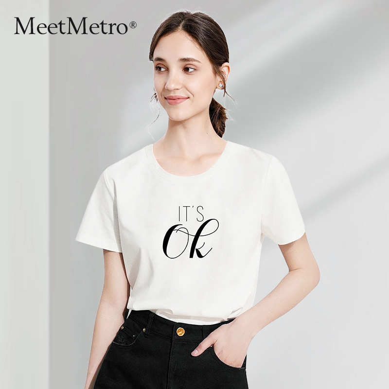 MeetMetro字母T恤：简约不简单，时尚感拉满的日常穿搭神器