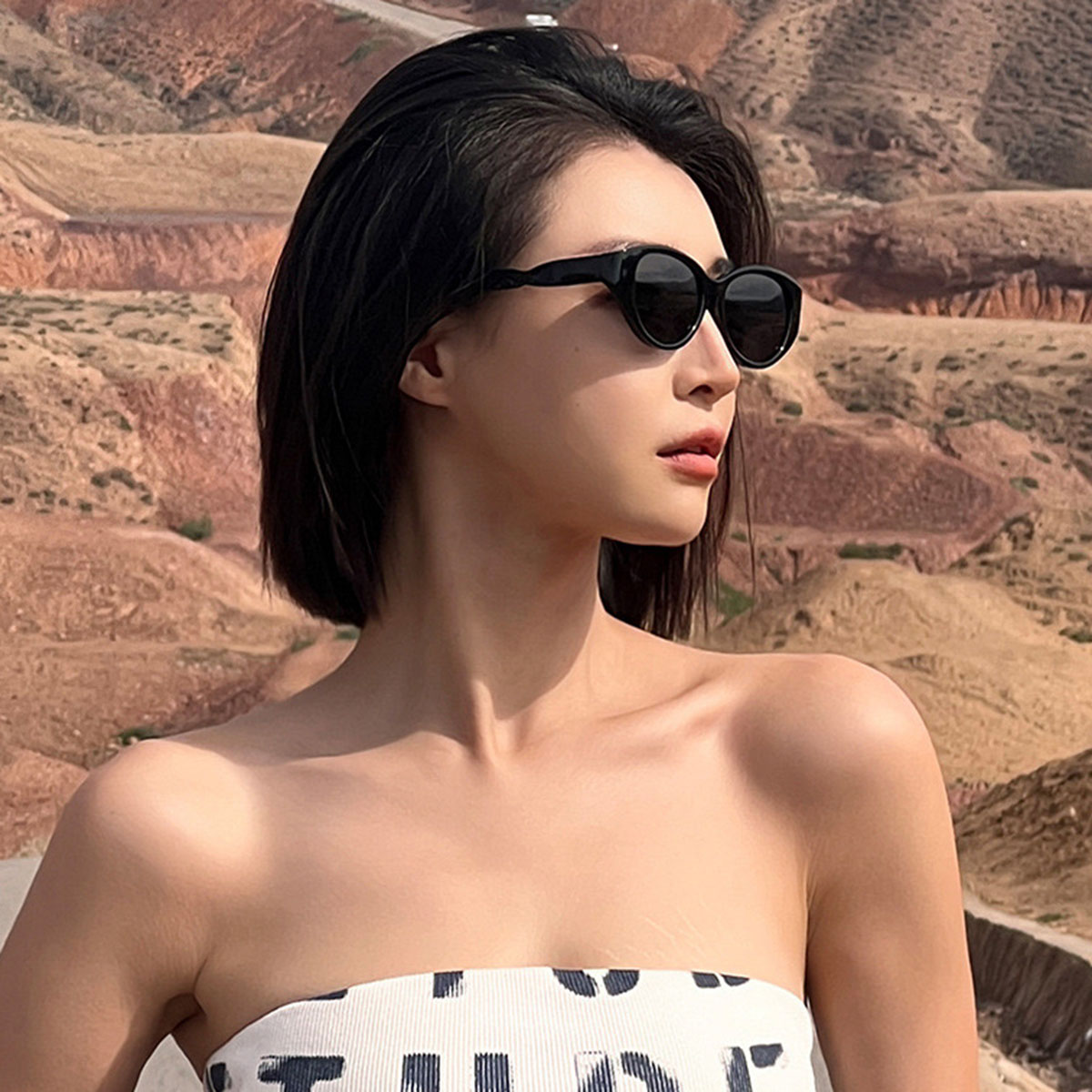 戴上这副猫眼墨镜，我好像找到了另一个自己