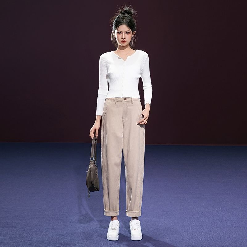 歌谛婕大码老爹裤：舒适与时尚的完美结合，高腰设计显瘦又显高