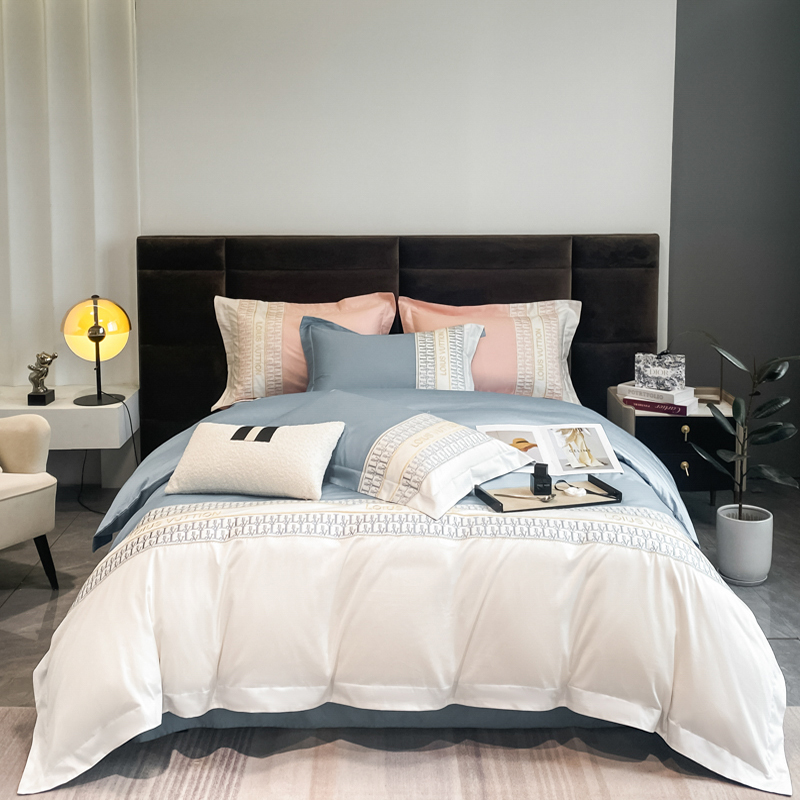 逸茉YiMo气质款纯棉刺绣四件套：当长绒棉遇上轻奢绣花，我的卧室焕新体验