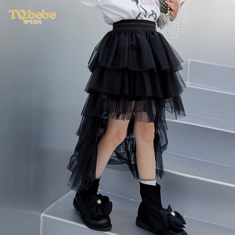 网纱半裙穿搭分享｜淘气贝贝这条裙子也太仙了吧✨