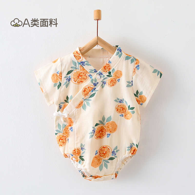 宝宝的第一件竹纤维包屁衣，亲肤透气到想哭😭