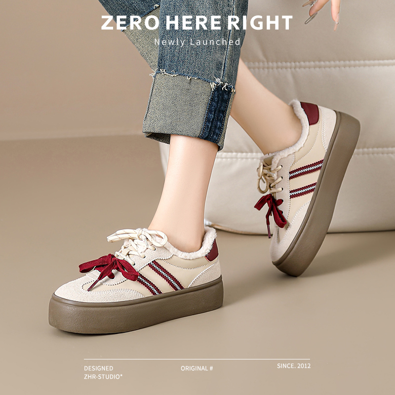 一双能陪你走过四季的德训鞋：ZHR则则短绒撞色拼接款，我的真实上脚体验