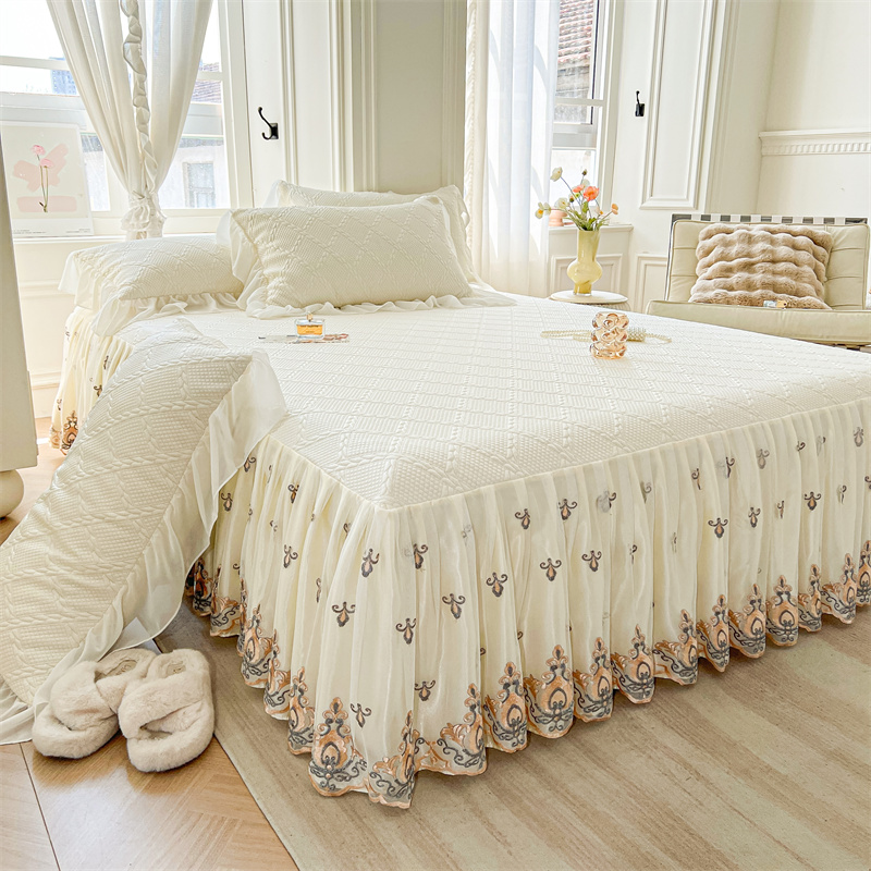 MACT凉感豆豆床裙三件套：这个夏天，我的床成了‘避暑山庄’