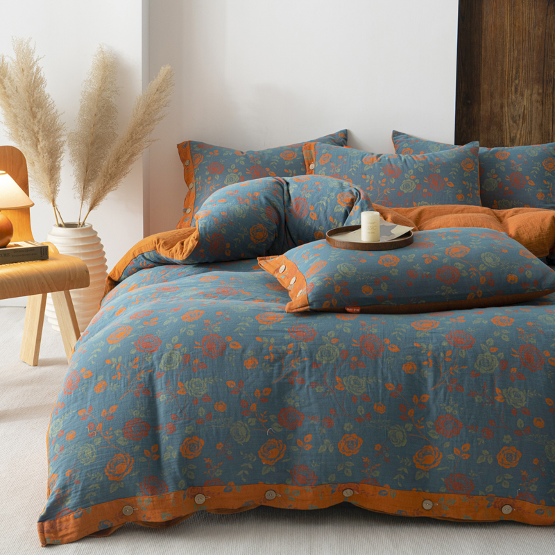 文艺女孩的复古梦✨ 被这床纯棉四件套治愈了