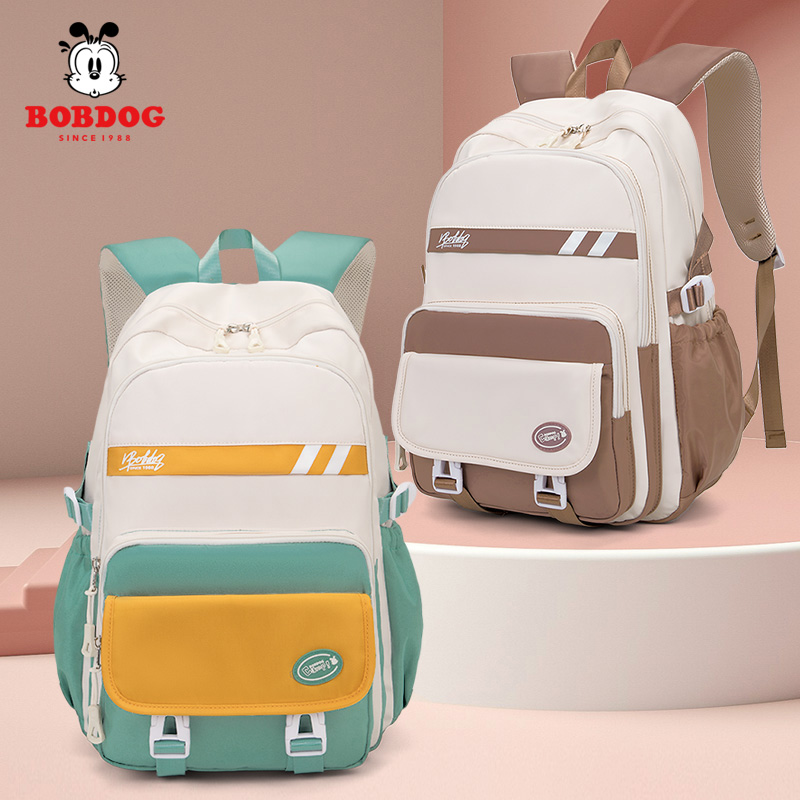 初中女生必备！巴布豆护脊书包，背着它上学再也不累了😍