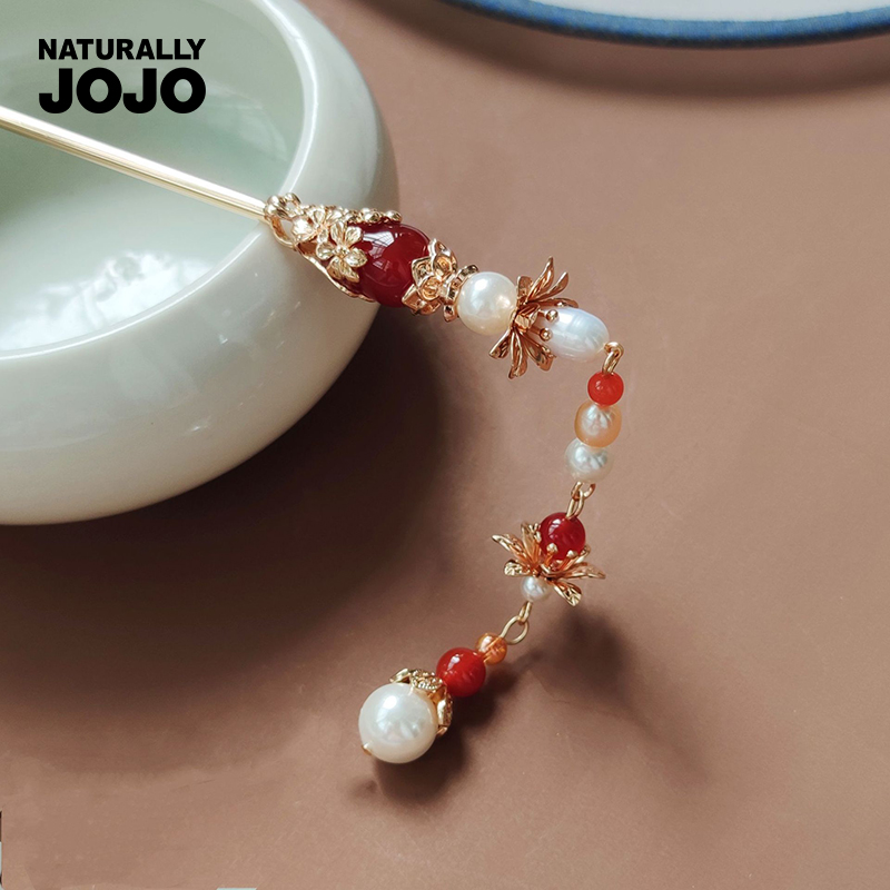 手工汉服发簪开箱!红玛瑙的古典韵味,爱了爱了~