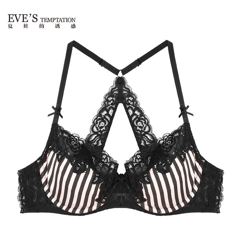 大胸显小神器！夏娃的诱惑花簪文胸，性感又舒适，绝了！