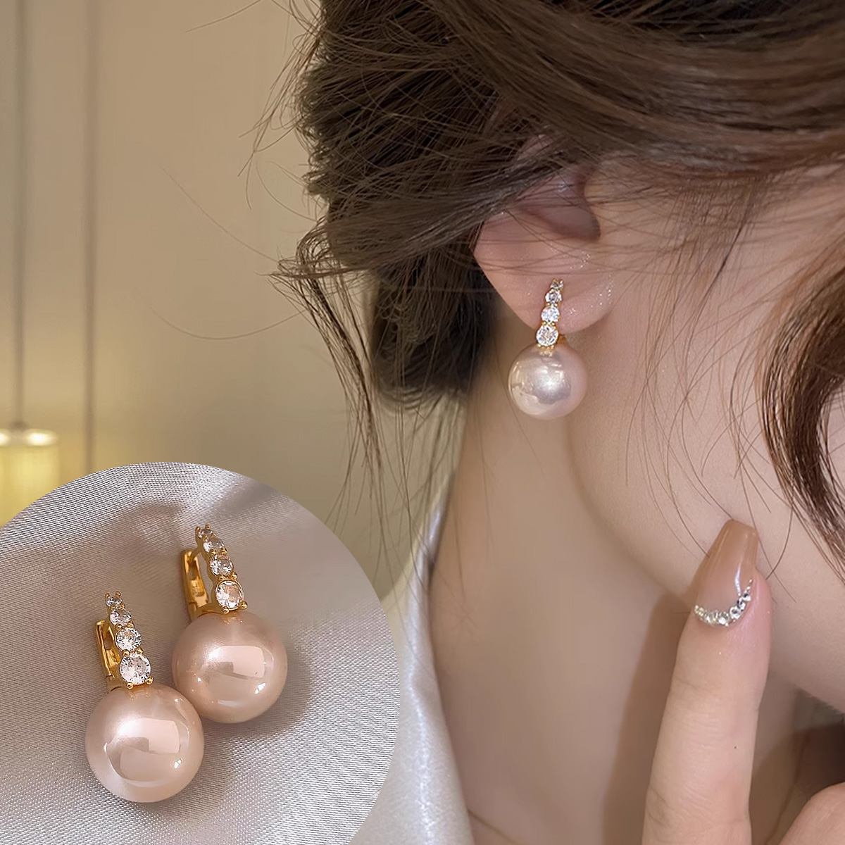 百元轻奢法式耳环，戴上它我成了人间富贵花！