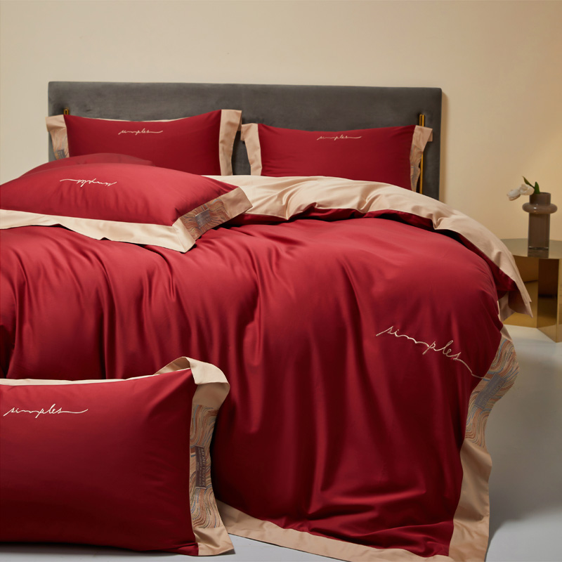 姐妹们！这款100支澳棉四件套真的绝了，高级感拉满💫