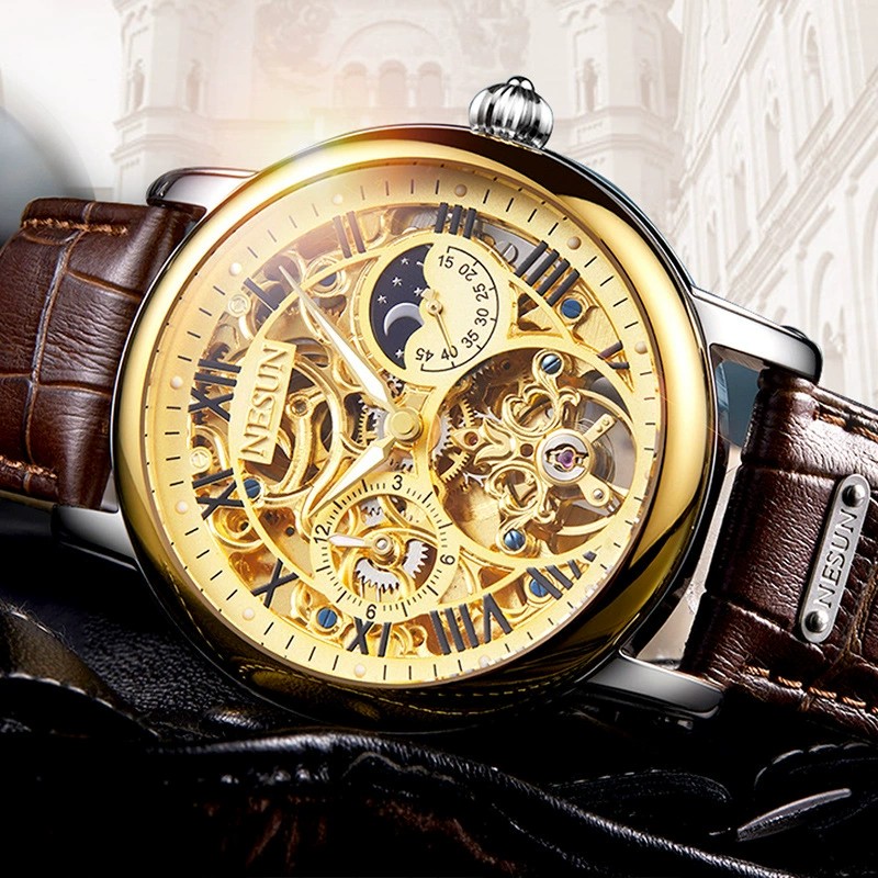 男生必入！尼尚9097机械表，镂空设计帅炸了💥