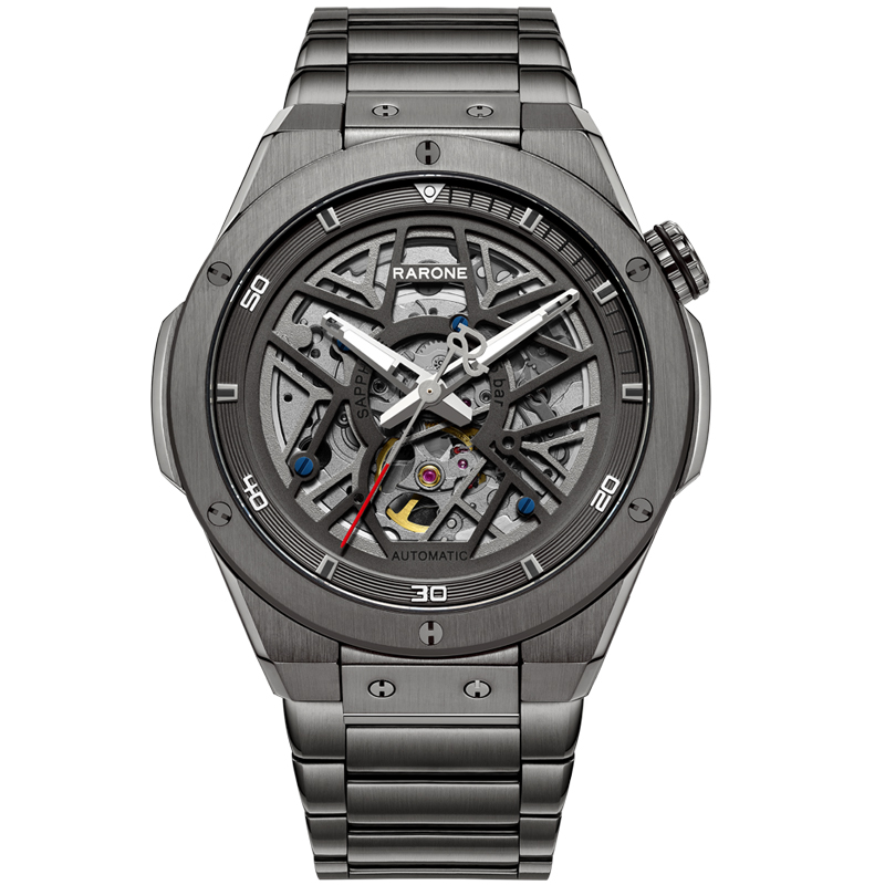 2022新款镂空机械男表，雷诺双子星真的帅炸了！