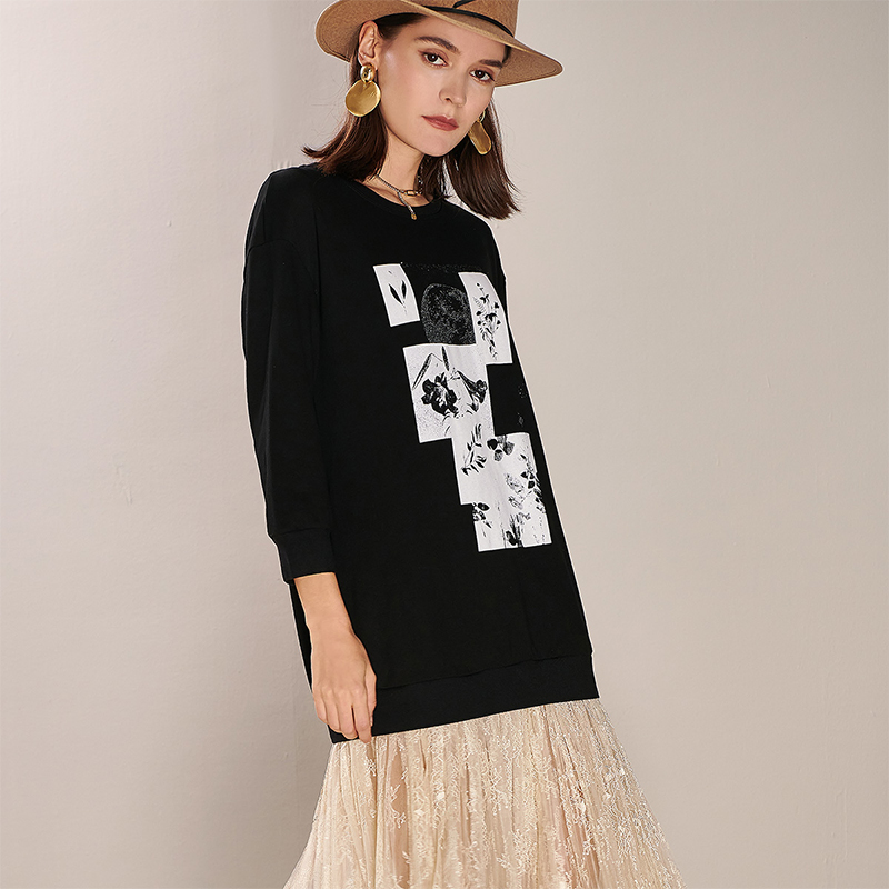 芳外这款蕾丝拼接假两件连衣裙，让我重新审视了“时尚”与“性价比”的边界